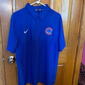 Nike BSBL Authentic Chicago Cubs Blue Men's Polo with Logo